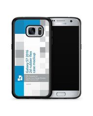 Samsung Galaxy S7 2d RubberFlex Case Design Mockup 2016 (V2)