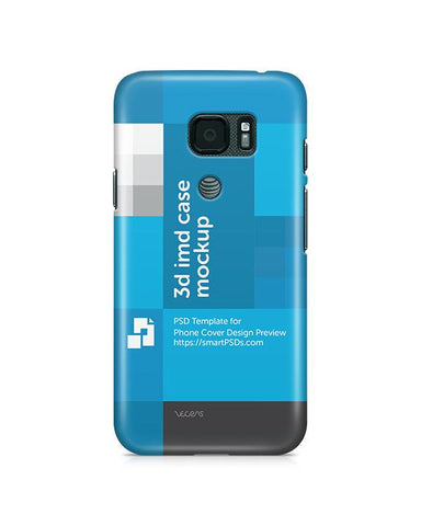 Samsung Galaxy S7 Active 3d IMD Mobile Case Design Mockup 2016