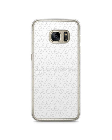 Samsung Galaxy S7 Edge 2d Clear Mobile Case Design Mockup 2016