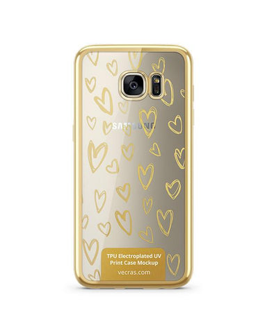 Samsung Galaxy S7 Edge TPU Electroplated Case Design Mock-up
