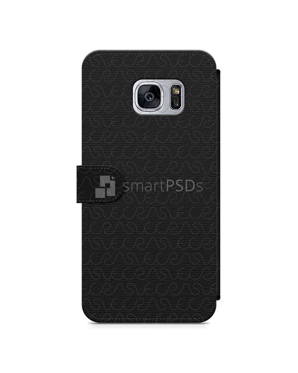 Samsung Galaxy S7 2d Wallet Mobile Case Design Mockup 2016