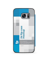 Samsung Galaxy S7 PU Flip Mobile Case Design Mockup 2016