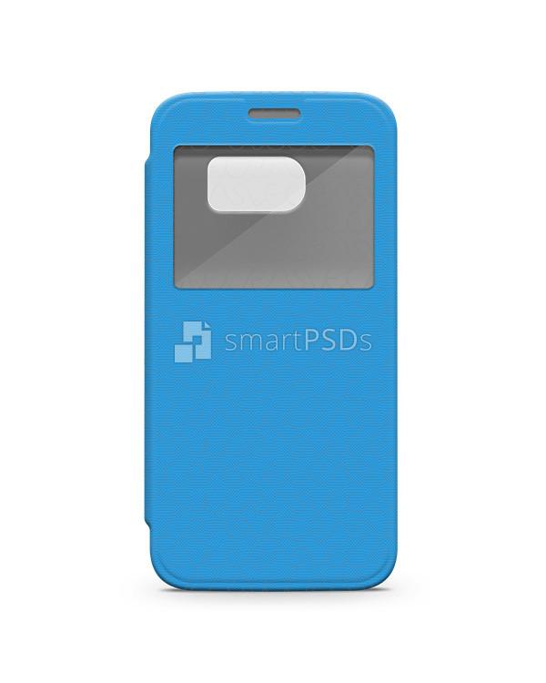 Samsung Galaxy S7 PU Flip Mobile Case Design Mockup 2016