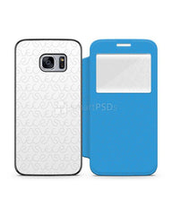 Samsung Galaxy S7 PU Flip Mobile Case Design Mockup 2016