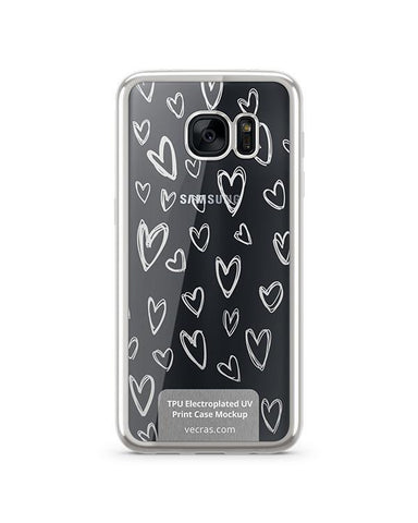 Samsung Galaxy S7 TPU Electroplated Case Design Mock-up