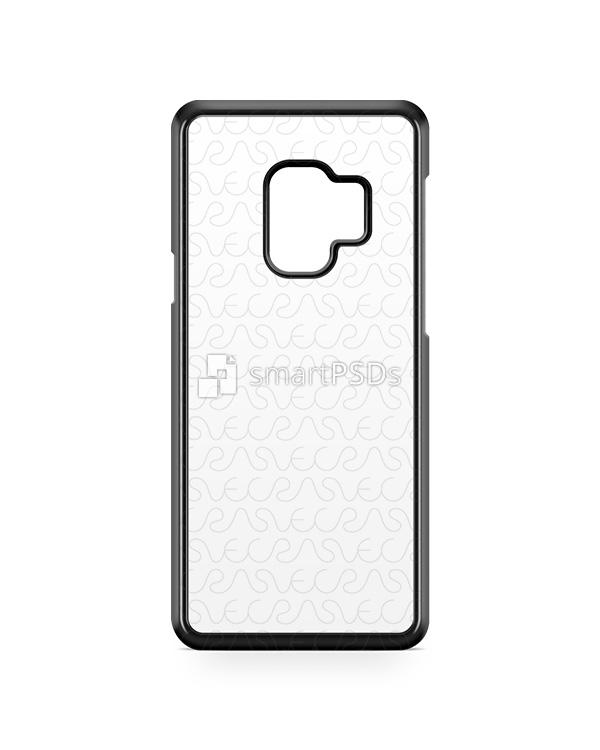 Samsung Galaxy S9 2d PC Colored Mobile Case Design Mockup 2018