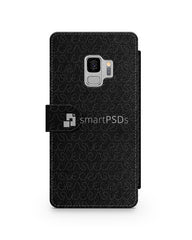 Samsung Galaxy S9 2d Wallet Case Design Mockup 2018 (Front-Back)