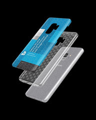 Samsung Galaxy S9 3d Dual Protective Clear TPU Cover Design Template (3 Views)