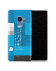 Samsung Galaxy S9 3d Dual Protective Clear TPU Cover Design Template (3 Views)