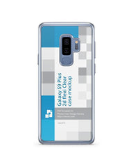 Samsung Galaxy S9 Plus 2d Flexi Clear Case Design Mockup 2018 (Front-Back)