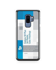 Samsung Galaxy S9 Plus 2d PC Colored Mobile Case Design Mockup 2018