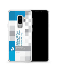 Samsung Galaxy S9 Plus 2d Frosted RubberFlex Case Design Mockup 2018 (2 views)