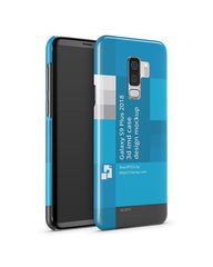 Samsung Galaxy S9 Plus 3d IMD Case Design Mockup Back 2018 (Front-Back Angled)