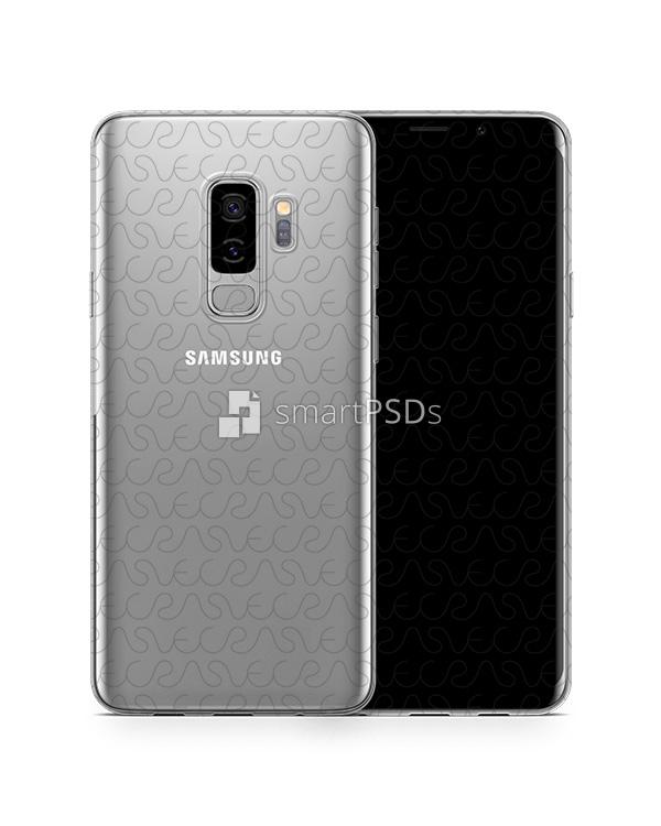 Samsung Galaxy S9 Plus UV TPU Clear Case Design Mockup 2018