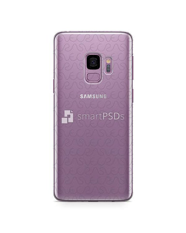Samsung Galaxy S9 UV PC Clear Case Design Mockup 2018
