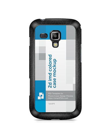 Samsung Galaxy Trend Plus 2d IMD Colored Clear Mobile Case Design Mockup 2014