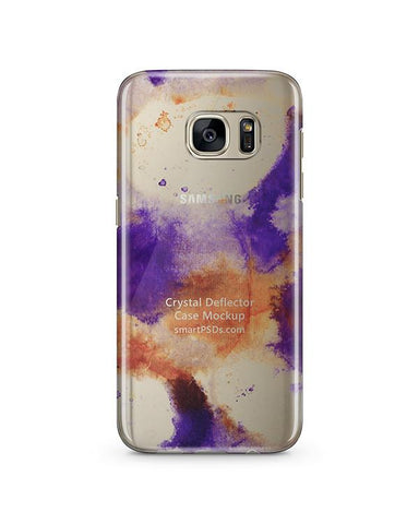 Samsung Galaxy S7 3d Crystal Mobile Case Design Mockup 2016