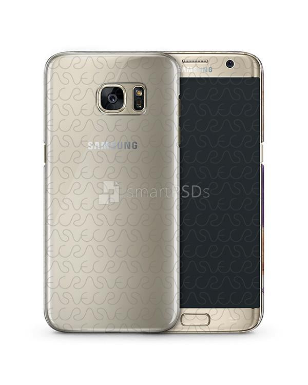Samsung Galaxy S7 Edge 3d Crystal Mobile Case Design Mockup 2016