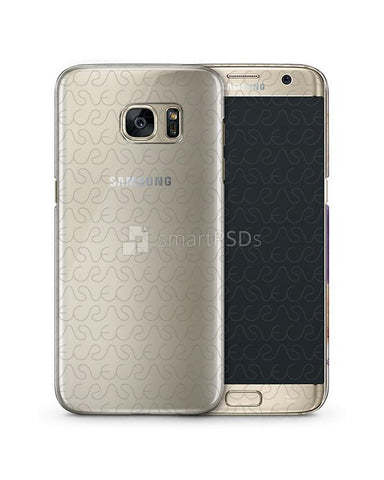 Samsung Galaxy S7 Edge 3d Crystal Mobile Case Design Mockup 2016