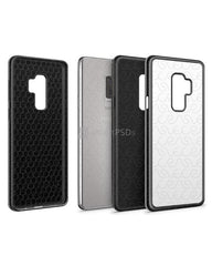 Samsung Galaxy S9 Plus 2d 2in1 Heavy Duty Case Design Mockup 2018