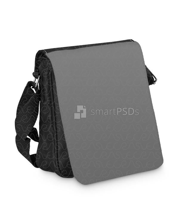 Shoulder Bag Small Mockup for Sublimation Preview Design - 3 Views