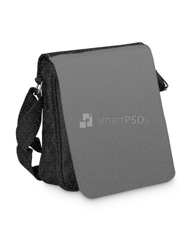 Shoulder Bag Small Mockup for Sublimation Preview Design - 3 Views