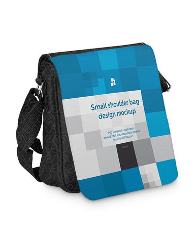 Shoulder Bag Small Mockup for Sublimation Preview Design - 3 Views