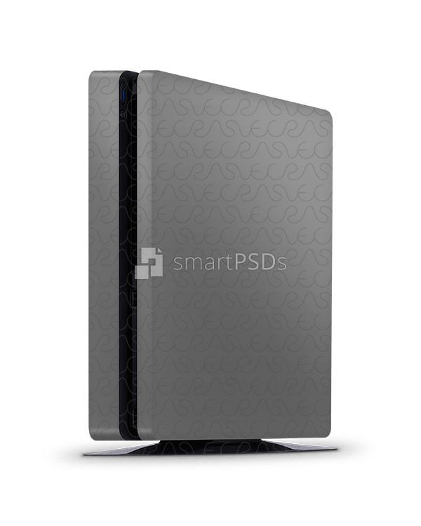 PS4 Slim Console Skin Design Template- 3 Views