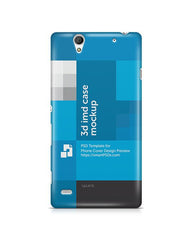 Sony Xperia C4 3d IMD Mobile Case Design Mockup 2015