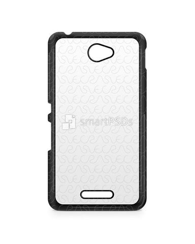Sony Xperia E4 2d IMD Colored Mobile Case Design Mockup 2015
