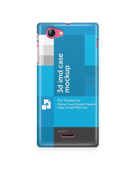 Xperia J ST26i 3d IMD Mobile Case Design Mockup 2012