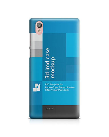 Sony Xperia L1 3d IMD Mobile Case Design Mockup 2017