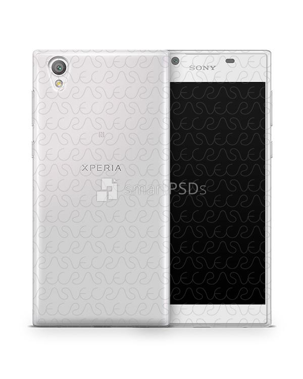 Sony Xperia L1 UV TPU Clear Case Design Mockup