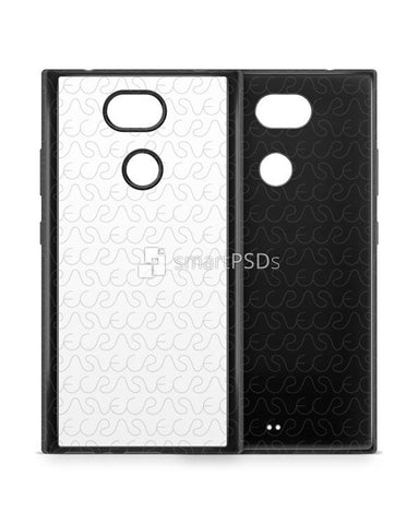 Sony Xperia L2 2d RubberFlex Case Design Mockup 2018
