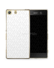 Sony Xperia M5 2d Clear Mobile Case Design Mockup 2015