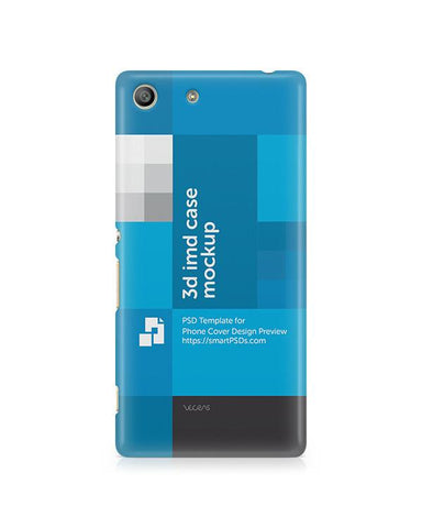 Sony Xperia M5 3d IMD Mobile Case Design Mockup 2015