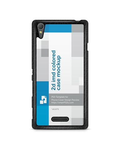 Sony Xperia T3 2d IMD Colored Mobile Case Design Mockup 2014