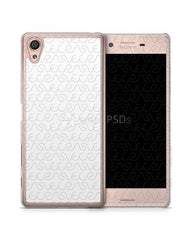 Sony Xperia X 2d Clear Mobile Case Design Mockup 2016