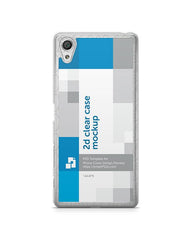 Sony Xperia X 2d Clear Mobile Case Design Mockup 2016