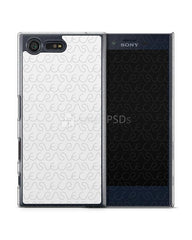 Sony Xperia X Compact 2d Clear Mobile Case Design Mockup 2016 (Front-Back)