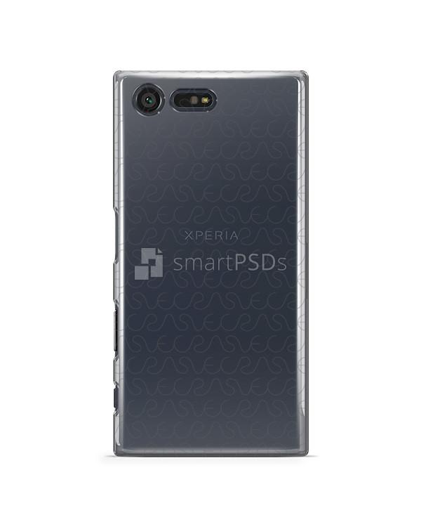 Sony Xperia X Compact- UV PC Clear Mobile Case Design Mockup 2016