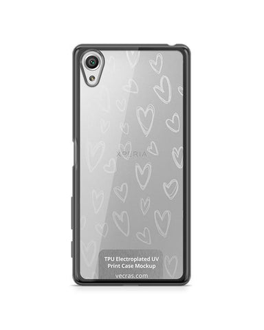 Sony Xperia X TPU Electroplated Case Design Mock-up