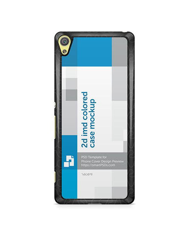 Sony Xperia XA 2d IMD Colored Mobile Case design mockup 2016