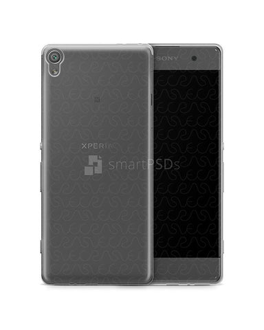 Sony Xperia XA UV TPU Clear Case Design Mockup 2016