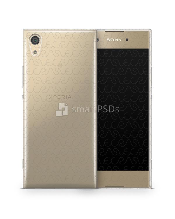 Sony Xperia XA1 UV TPU Clear Case Design Mockup