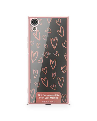 Sony Xperia XA1 TPU Electroplated Case Design Mock-up