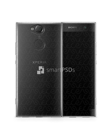Sony Xperia XA2 UV TPU Clear Case Design Mockup 2018