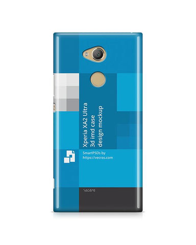 Sony Xperia XA2 Ultra 3d IMD Case Design Mockup Back 2018