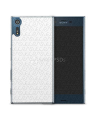 Sony Xperia XZ 2d Clear Mobile Case Design Mockup 2016