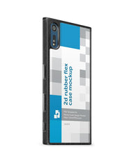Sony Xperia XZ Premium 2d Rubber Flex Mobile Case Design Mockup 2017
